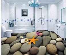 Yosot Papel pintado de la decoración del piso del azulejo de las imágenes 3d murales del adoquín del piso murales autoadhesivos del pvc del piso 3d-250cmx175cm