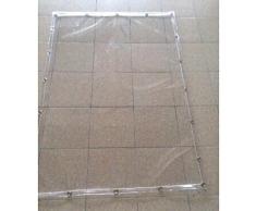 HAIPENG Toldo Lona Alquitranada Tela PVC Alquitranada Tarp Cubiertas De Hoja De Suelo Tienda Transparente El Plastico Impermeable Reforzado Tarea Pesada Al Aire Libre, Personalizado, 500G / M²