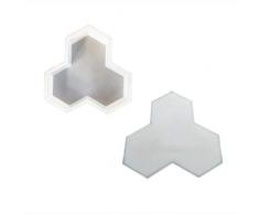 delibett DIY - Molde de hormigón para Andar Caminando con Forma de encofrado, Molde para pavimentos, Plantilla para hormigón, adoquines, Placas de terraza
