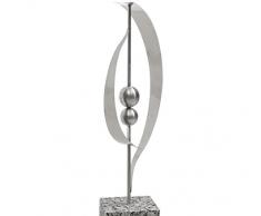Dehner Escultura de decoración Cosma. 73 x 16 x 9 cm, Aluminio, Color Plateado.