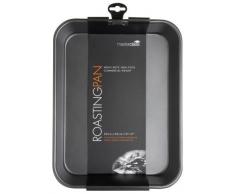 Kitchencraft Master Class Bandeja Asador Horno, Acero, Negro, 34 x 26 x 7 cm