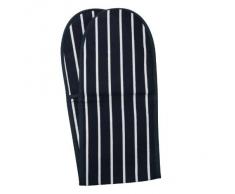 Classic - Manopla de cocina doble (100% algodón), diseño de rayas