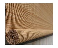 DRAPEDL Cortina de Cortina Natural Tejida a Mano Persianas enrollables de Madera Porche Dormitorio Cocina Fácil de Instalar Durable (Color : Style2, Size : W90*H110CM)