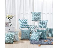 DIYthinker Azul Flores Planta Semillas de Diente de león Square Throw Almohada Inserte cojín casa sofá decoración Regalo