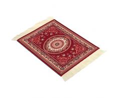 Tutoy 28X18cm Círculo Concéntrico Bohemia Estilo Alfombra Persa Alfombrilla De Ratón Para Pc De Sobremesa Ordenador Portátil