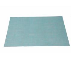 Sin Marca PVC mantel rápido secádo impermeable posavasos para tabla, cojín y cocina de color azul (4 unidades)