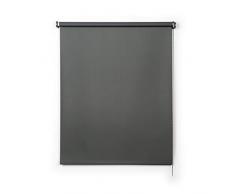 Stores Deco Estor Opaco, Estor Enrollable Blackout para Ventanas y Puertas (120 cm x 250 cm, Gris)