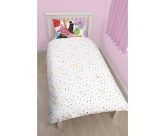 Character World INSIDE OUT - Juego de cama compuesto de funda de edredón nórdico reversible para cama individual y funda de almohada