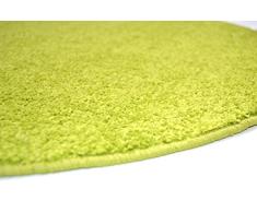 Clara Vidal - Alfombra Tipo moqueta Hamilton, Redonda 080 cm, Pistacho