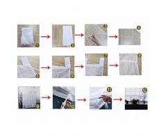 ANGEL BUD 1 Pieza Color sólido Cortina de tul - Cortina romana - Cortinas romanas para cocina, baño y balcón, Anchura 100 cm x Longitud 155 cm, Naranja