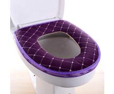 Veronivan - Funda para Inodoro (Acolchada, con Cremallera), diseño de Asiento de Inodoro