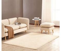Ommda Alfombras Modernas Salon Pelo Corto Habitacion Shaggy Grandes Lavable Alfombras Rectángulo Suave Lavables Antideslizante,160x250cm,Beige