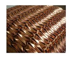 Rustic Rust - Decorativa Funda de Cojin 40 x 40 cm, Square Rust Seda Rust Cinta de Cuero 3D Metalizado