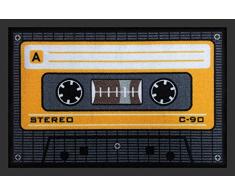 Rockbites Design 1012508410 Felpudo, Poliamida, Negro, 40 x 60 cm