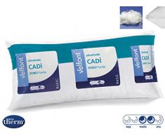 Velfont Almohada Doble Funda CADI Microfibra Transpirable Todas Las Medidas (105cm)