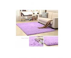 JIAN YA NA Alfombra Antideslizante Alfombras de la Sala de Estar súper Blandas Alfombra Peluda mullida para el hogar Deco Comedor Dormitorio Niños (Rojo, 160 * 200cm)