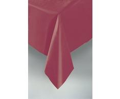 Mantel de Plástico - 2,74 m x 1,37 m - Borgoña