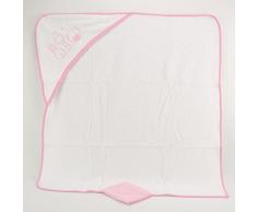 PEKITAS Bebe Capa De Baño Con Capucha y Manopla 75x75 cm 100% Algodón Dibujo Bordado Fabricado En Portugal