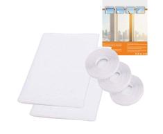 Mosquitera para Ventanas (2 Paquetes), Ventana De Malla De Insecto, 2m x1.5m, Mosquito Protector, Abejas insectos loco protector, 3 Rollos De Cinta Adhesiva De 10 Mm De Ancho, Blanco