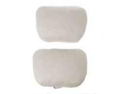 Hergon Almohada de Viaje, 2 Unidades Universal Auto reposacabezas Almohada Cervical Clase S Ultra Suave Cojín para Mercedes Benz Maybach, Beige, pequeño