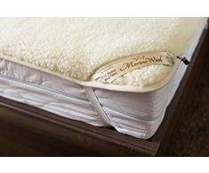 Double Sábana 150 x 190 cm de Lana Merina Básica, 150/190cm Certificada por Woolmark. Muy Suave y Confortable.Colchón Eliocel Lana Merino