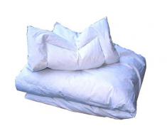 ARO Artländer 9033310 - Juego de cama infantil (edredón de 100 x 135 cm y almohada de 40 x 60 cm, 85% pluma gris y 15% plumón gris, clase 1, lavable a 60°)