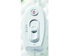 Beurer Basic 1 Almohadilla eléctrica térmica, transpirable, tacto suave, calentamiento ultrarápido, función apagado automático 90 minutos, lavable, 3 potencias, display iluminado, 40 x 33 cm, blanca