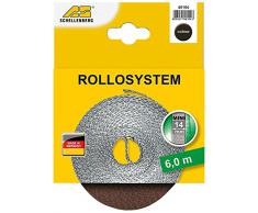 Schellenberg 46104 Cinta de persiana ancho, color marrón, Mini 14 mm/6 m