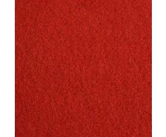 vidaXL Alfombra para Eventos 1x12 m Poliéster Roja Moqueta Fiesta Celebración