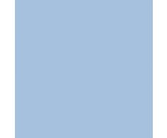 ES-TELA - Juego de sábanas LISO con BIÉS color Azul celeste (3 piezas) - Cama de 90 cm. - 50% Algodón / 50% Poliéster - 144 Hilos