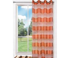 Splendid Florence - Cortina de confección con ollaos (140 x 245 cm), Color Naranja