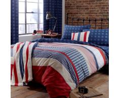 Catherine Lansfield Stars and Stripes - Juego de Cama para Cama de Matrimonio