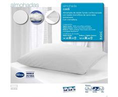 Velfont Almohada Doble Funda CADI Microfibra Transpirable Todas Las Medidas (135cm)