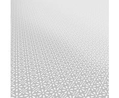 Hule, mantel, lavable, Retro Uni Trend, toalla, gris plateado, 100 x 140cm