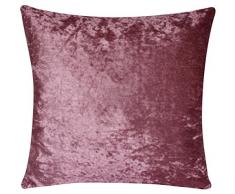 Bullahshah Colores lisos a dos caras Colores lisos Velvet Terciopelo exuberante 18 X 18 Fundas de cojín para Sofá Cama Sofá (Rosa Pastel)
