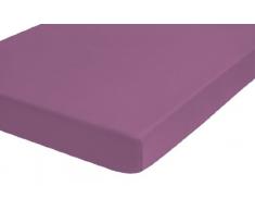 Biberna 77640/055/341 - Sábana bajera ajustable elástica, especial para colchón desde 25 cm, hasta 35 cm de grosor, jersey 95% algodón y 5% elastano, ultrasuave e extensible, para una cama de 140 x 200 cm, hasta 160 x 220 cm, color frambuesa roja