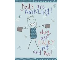Home & Dry-Trapo de cocina (100% algodón con texto Amazing Dad "