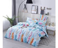 Fansu Juego de Ropa de Cama 3 Piezas Poliéster Microfibra Fresco Estilo Juego de Fundas de Edredón Incluye 1 Funda Nórdica y 2 Funda de Almohada (Cama 150/160-220x240cm,Tabla de Surf)