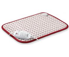 Beurer HK Comfort Almohadilla eléctrica térmica, transpirable, tacto suave, calentamiento ultrarápido, función apagado automático 90 minutos, lavable, 3 potencias, display iluminado, 40x33 cm, blanca