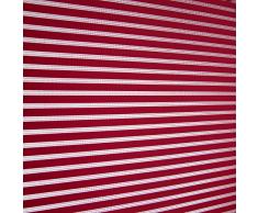 Blindecor Iris Estor Enrollable Translucido Rayado, Tela, Burdeos, 120 X 180 cm