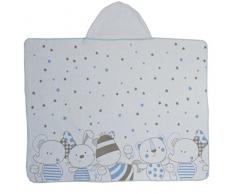 Ti TIN - Capa de Baño de Bebé Bordada con Estampado y Capucha Suave y Absorbente | Toalla de Niño Niña con Capucha 100% Algodón, Colores Sólidos, 100x100 cm