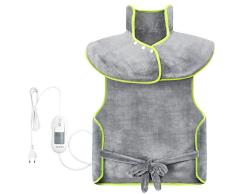 65x100cm Manta Electrica Térmica, 120W Calentar Rápido, 3 Nivel, Lavable Almohadilla Eléctrica Espalda y Lumbar, Aliviar Dolores, Anti-Sobrecalentamiento y Auto-Apagado, Manta Eléctrica Espalda/Cuello
