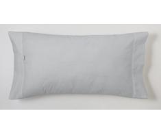 ESTELA - Funda de Almohada Combi Liso Color Perla - 1 Pieza de 45x170 cm - 50% Algodón-50% Poliéster - 144 Hilos