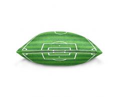 Use7 Funda de Almohada Decorativa Cuadrada, Funda de Almohada para sofá o Cama, diseño de fútbol, Tela, 45 x 45cm/18 x 18 Inches
