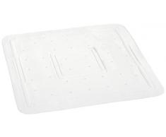 Wenko 3210401100 Florida - Alfombrilla Antideslizante de plÃ¡stico con ventosas para Ducha (55 x 55 cm), Color Blanco
