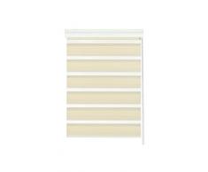 Gardinia 30184 - Estor de doble rollo (140 x 160 cm, con carcasa de aluminio), color beige