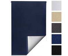 Sol Royal Sol Reflect T42 Persiana térmica Opaca Estor/Cortina Enrollable KLEMMFIX fijación fácil 40 x 160 cm Azul