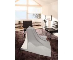 Bocasa 31905 Pure - Manta (150 x 200 cm, 50% lana virgen y 50 % algodón), color gris