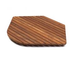 AsinoX TEK3A5858R - Tarima de ducha y baño, madera de teca