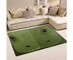 Yibaihe - Alfombra Decorativa, Ligera, Estampada, diseño contemporáneo de Dinosaurio Verde, Resistente al Agua y a la decoloración, 79 x 51 cm, 100% poliéster, 79 x 51 cm (31 x20 in)